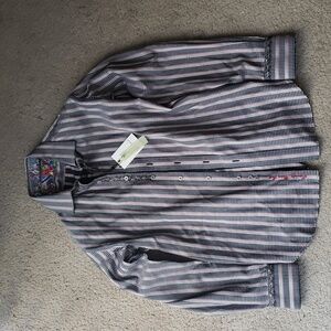 Robert Graham Paisley button up dress shirt
